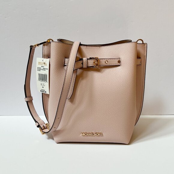 Michael Kors Emilia Small Bucket Crossbody Bag Pink - Picture 2 of 9
